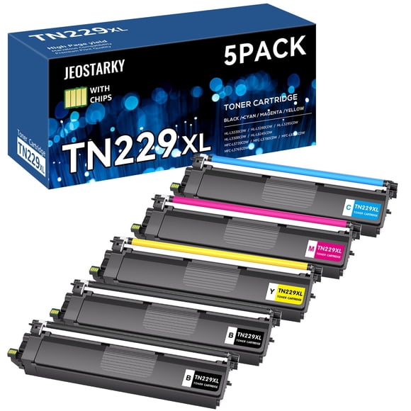Cartucho de Tóner Jeostarky TN229XL Paquete de 5