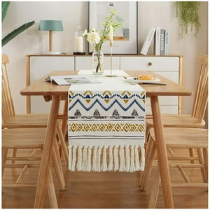 Top Lucky - Camino De Mesa Algodón De Lino 180X35Cm-02