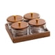 thumbnail image 4 of Juego De Bandejas Divididas Para Frutos Secos Con Tapas De Madera Para Mesa De Inauguración De La Casa En La Oficina, 4 Compartimentos, 4 of 5