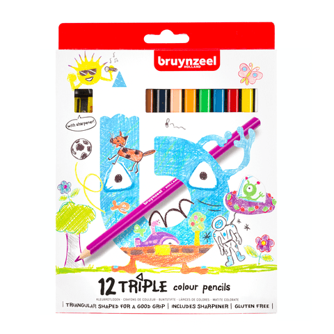 Lápices De Colores Bruynzeel Para Niños Set 12