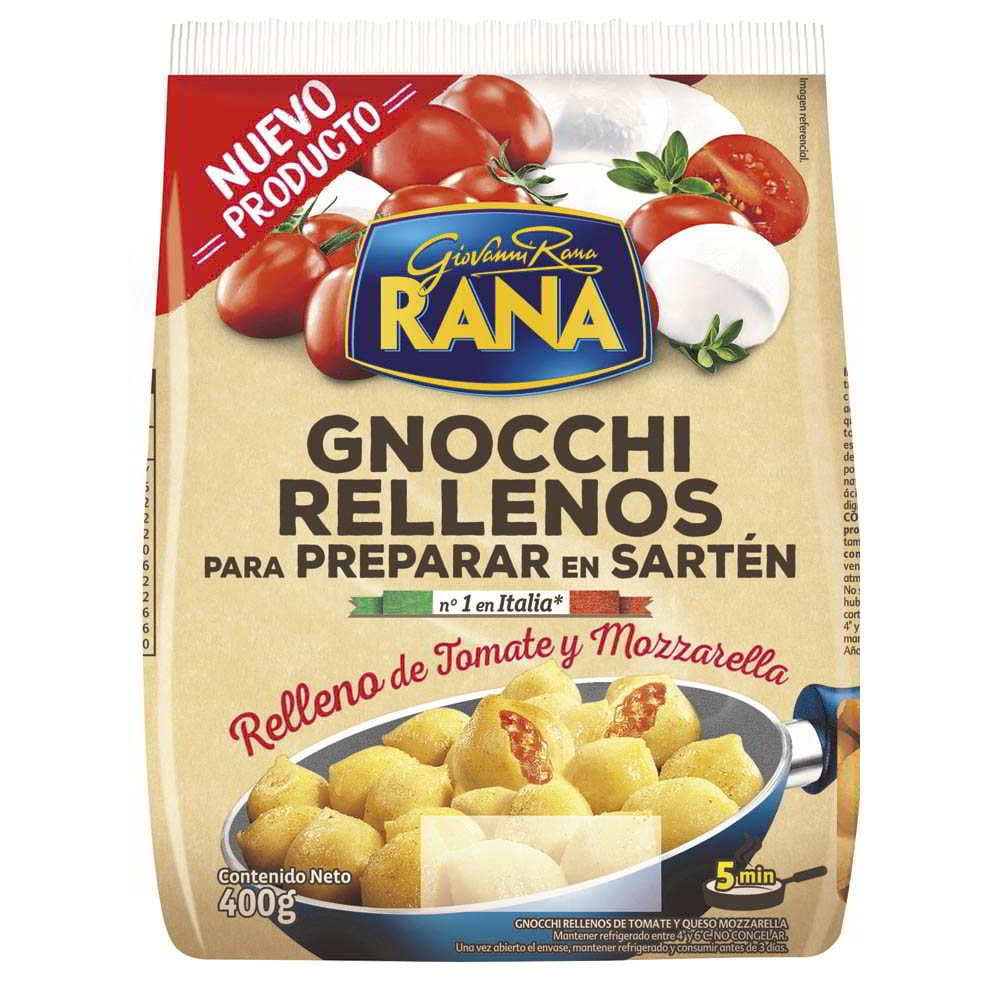 Pasta Fresca Gnocchi Tomate Mozzarella 400 gr Rana