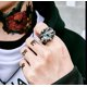 thumbnail image 2 of Anillo Royal Madriz Garra Ojo White Acero Quirúrgico, 2 of 3