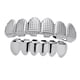 thumbnail image 3 of Grills 12 Teeth Grill Set Halloween Vampire Prop Hip Hop Rapper Mouth Silver, 3 of 3