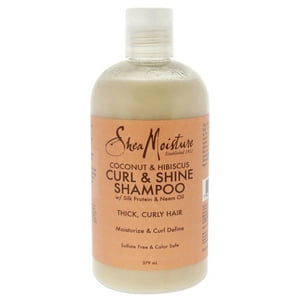 Shea Moisture - Champú Para Rizos Y Brillo Con Coco E Hibisco
