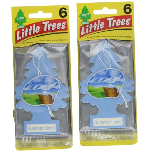 Ambientador Little Trees para colgar en cartón, ropa de cama de verano