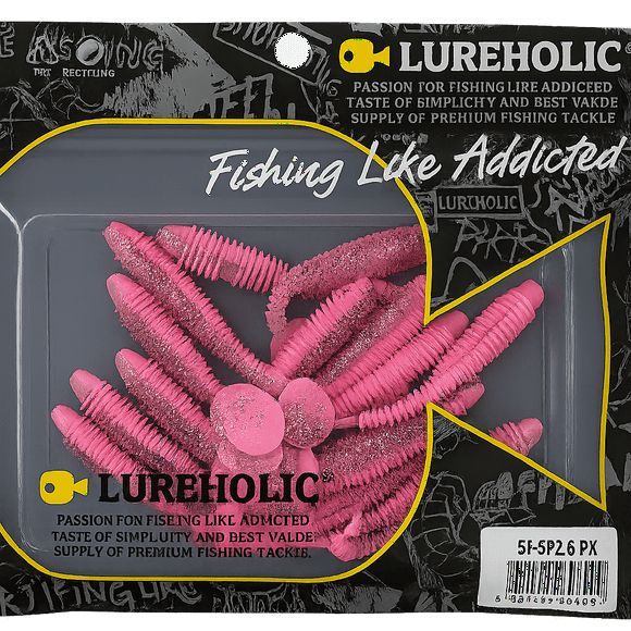 Vinilos de Pesca Lureholic Spiral Paddle 2.5" Pink
