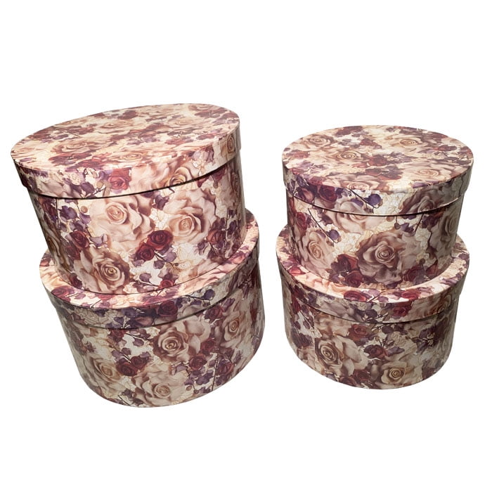 Bric - Caja Diseño Flores Set De 4