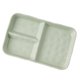 thumbnail image 4 of Plato Para Servir Fácil De Llenar, Práctico, De Porcelana, Con 3 Compartimentos, Rectangular, Color Verde, 4 of 5