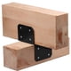 thumbnail image 3 of 4 PCs 4x4, Conector de anclaje de Joist, soportes de pérgola, soporte de corbata de tapa de poste para poste a viga, negro (excluyendo tornillos), 3 of 3