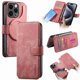 thumbnail image 1 of Funda Billetera Magnética para iPhone 15 Pro Soporte Tarjetas Desmontable Rosa, 1 of 6