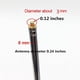 thumbnail image 2 of Antena telescópica de metal Weelye 43 cm (paquete de 6), 2 of 4