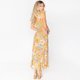 thumbnail image 4 of Vestido de mujer, tirantes con cordones y abertura en el pecho, vestido floral, nueva moda de primavera y verano., 4 of 6