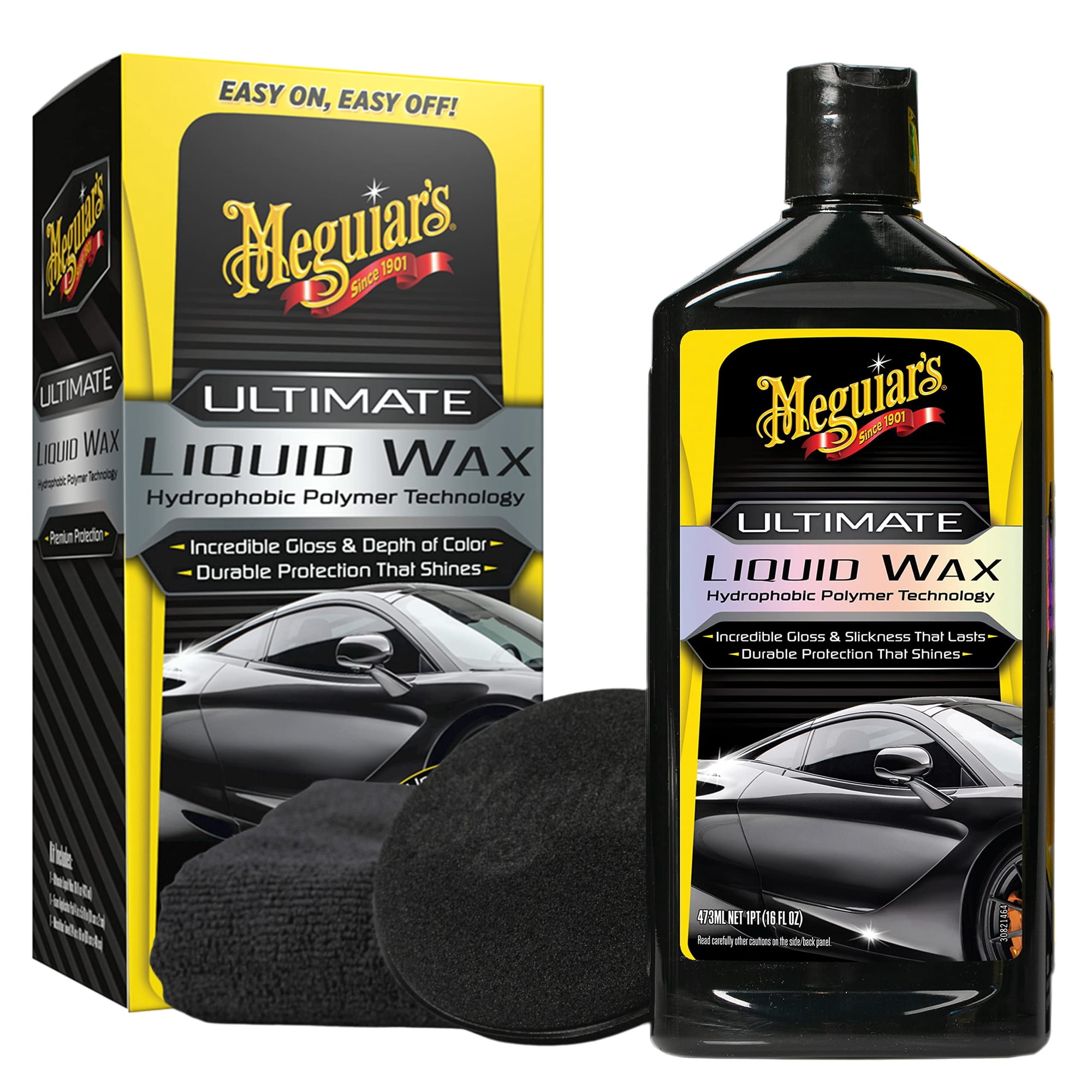 Cera Para Coche Meguiar's Ultimate Liquid Wax, 473 Ml, Con Accesorios