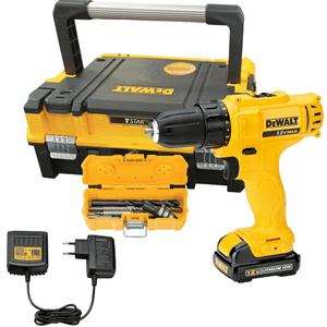 Kit Dewalt Dcd700Lc1 -Kit Taladro Rotacion 12V + Bat. 1.3Ah + Acc. Dwmtc15 + Maletín 15L
