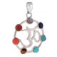 thumbnail image 1 of 7 Colores Hueco Sánscrito Septangle Colgante Encanto DIY Reiki Collar Colgante, 1 of 3