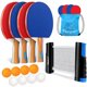 thumbnail image 1 of Set de tenis de mesa FBSPORT: 4 palas + 8 pelotas + red, 1 of 7