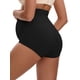 thumbnail image 3 of INSPIRE CHIC Bragas de Maternidad de Cintura Alta para Mujeres Levantador de Glúteos Sin Costuras Cómodas Ropa Interior para Embarazo L Negro, 3 of 4