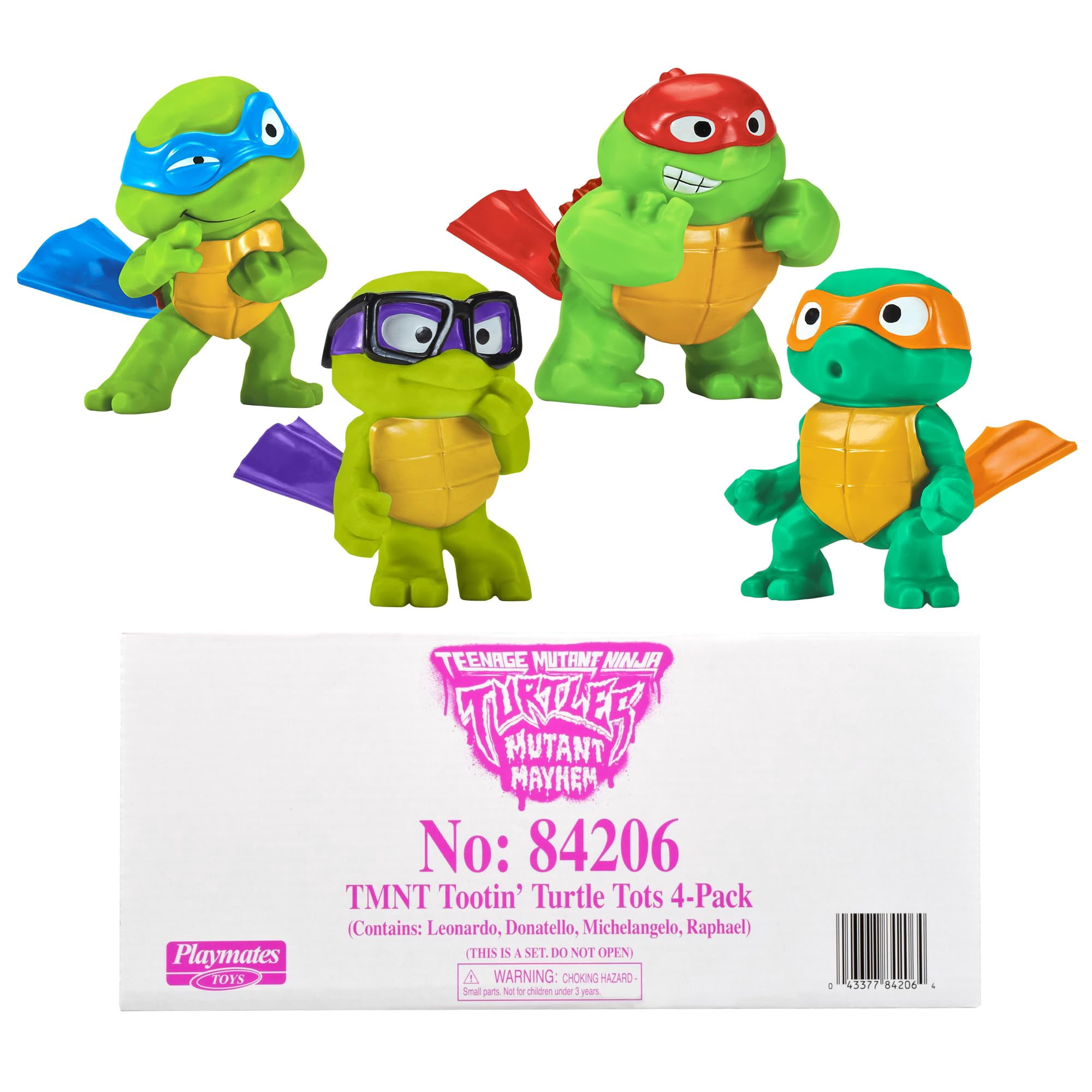 Figura Playmates Teenage Mutant Ninja Turtles Mutant Mayhem Tootin' Tot Turtle