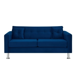 Bodevir - Sofa New Retro 3C Felpa 12 Azul Marino