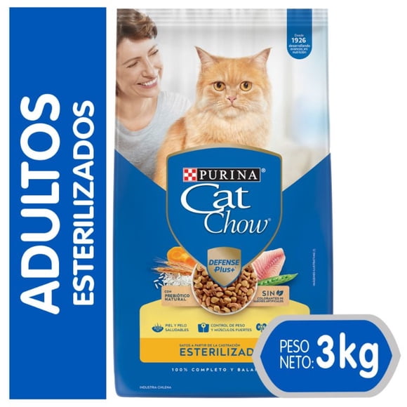 Cat Chow Para Gatos Esterilizados 3 Kg.
