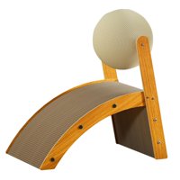 Magideal - Juguete Para Rascar Gatos Con Bola Giratoria, Almohadilla Para Rascar Para Gatos Resistente Al Desgaste, Juguete De Entrenamiento Para Gatitos Antides L