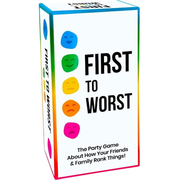 Juego de fiesta «FIRST TO WORST» para niños y adultos con 300 cartas