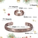 thumbnail image 2 of Pulsera magnética de cobre para artritis, para hombre y mujer, con imanes potentes (2 unidades), 2 of 5
