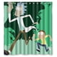 thumbnail image 1 of Cortina de ducha de Anime Rick y Morty, juego de cortina de baño con ganchos, tamaño 66 x 72 pulgadas, 1 of 3