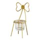 thumbnail image 5 of Mesa De Hierro Silla De Té Soporte De Luz Titular De Vela En Maceta Bowknot, 5 of 5