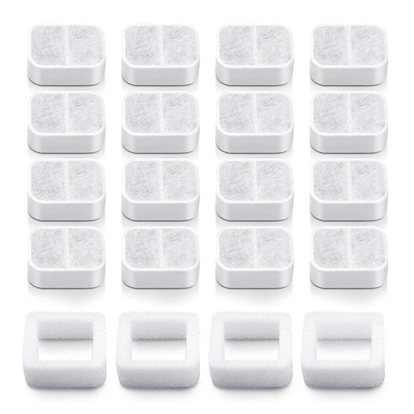 Filtros para Fuente de Agua para Gatos VinDox - Pack de 20 (Espuma Cerámica)