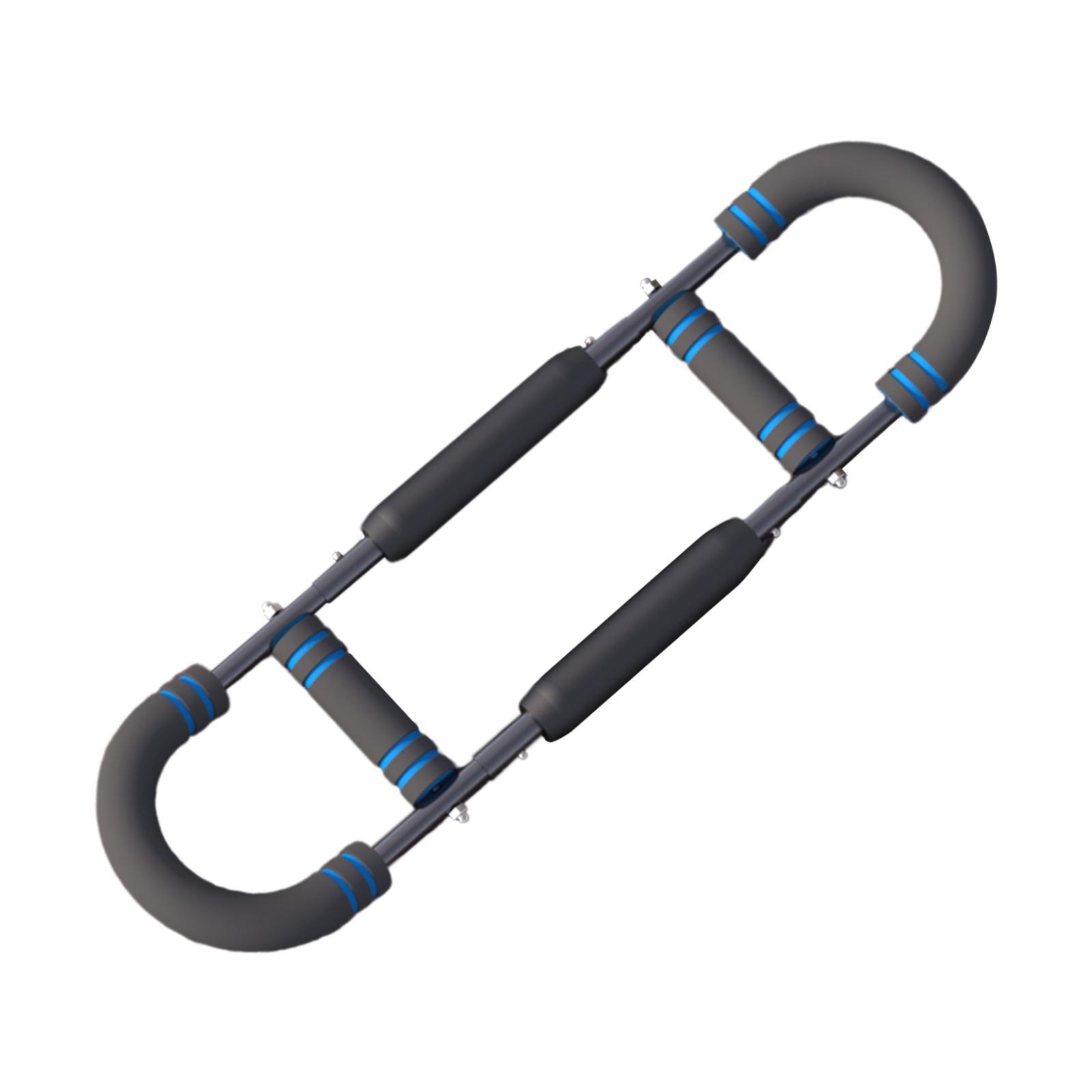 Magideal - Ejercitador De Brazos, Fortalecedor De Antebrazos, Ajustable, Ligero, Para Oficina, Gimnasio, Versátil, Ejercitador De Pecho, Equipo De Entrenamiento Azul Claro