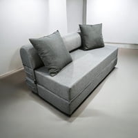 Recutex - Sofa Cama Espuma Grey Premium 190X150X18 2 Plazas