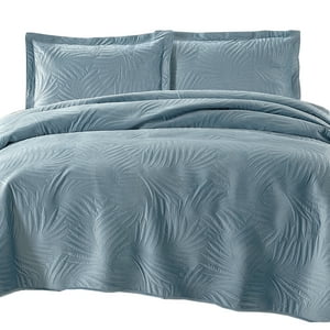 Mallorca - Quilt Liso Velvet Ibiza Índigo 1,5 Plazas