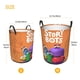 thumbnail image 5 of StoryBots Cesta de lavandería de gran capacidad redonda con asa, bolsa para ropa sucia plegable, almacenamiento para dormitorio, baño y lavadero 44x35 cm, 5 of 6