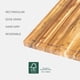 thumbnail image 4 of Tabla de cortar Teakhaus de madera mediana con ranura para jugo, 45 x 35 cm, FSC, 4 of 8