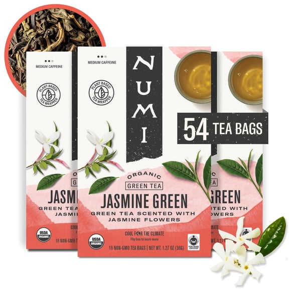 Té Verde Orgánico De Jazmín 54 Bolsas Compostables