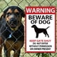 thumbnail image 4 of Señal de advertencia de "Cuidado con el perro", señales de advertencia para perros, perro guardián de guardia en vallas, señal de patio, mantener la puerta cerrada, no entrar sin permiso o sin la pres, 4 of 7
