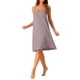 thumbnail image 4 of INSPIRE CHIC Camisón de Algodón para Mujer sin Mangas con Tirantes Finos Vestido de Dormir con Detalle de Espalda Cruzada Ajuste Suelto Ropa de Casa M Púrpura, 4 of 6