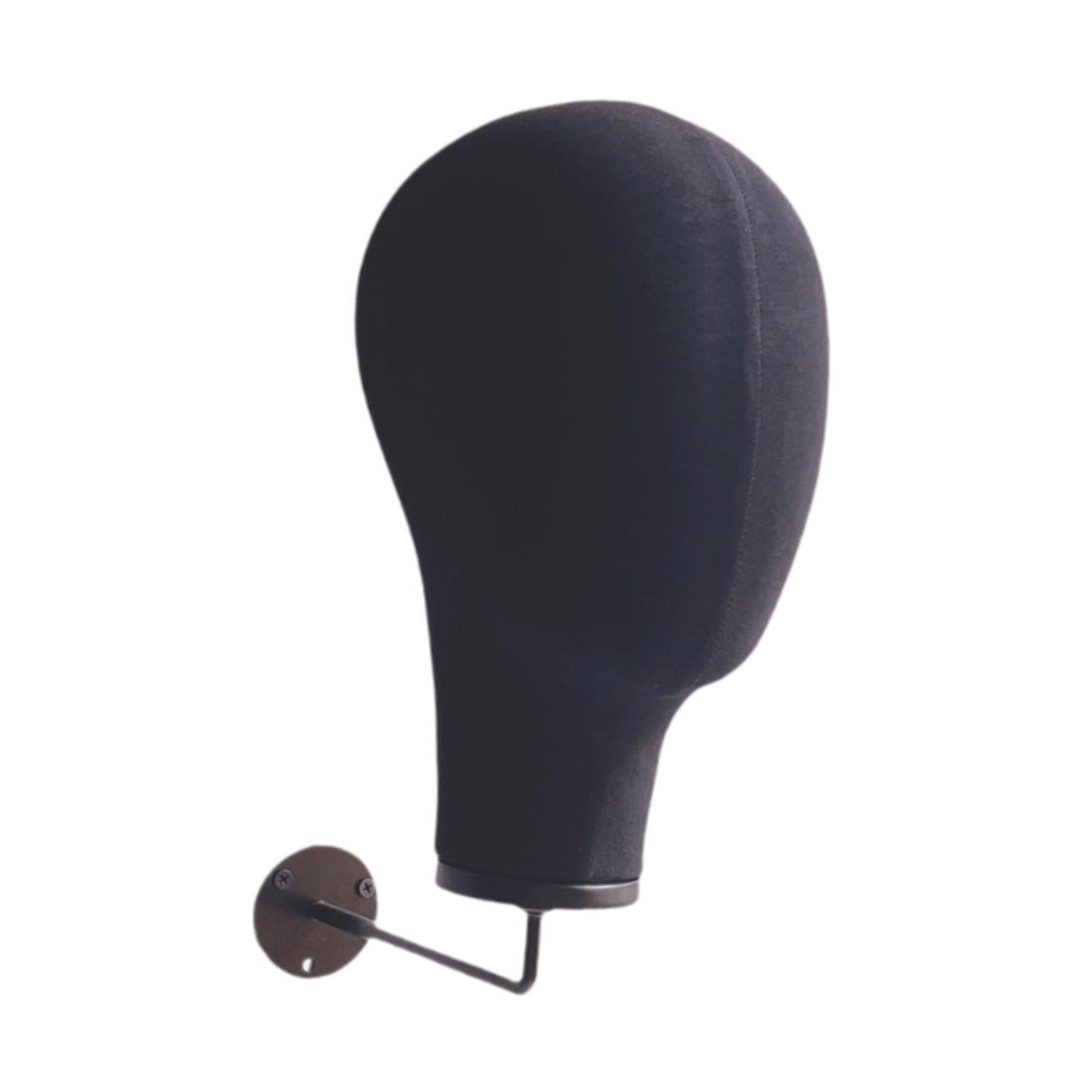 Ioensy - Modelo De Cabeza De Maniquí Creativo Para Salón En Casa Y Entrenamiento De Peluquería De Viaje Negro