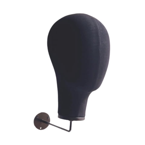 Ioensy - Modelo De Cabeza De Maniquí Creativo Para Salón En Casa Y Entrenamiento De Peluquería De Viaje Negro