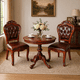 thumbnail image 2 of Pack x2 Sillas de comedor madera roble americano con asiento ecocuero, 2 of 3