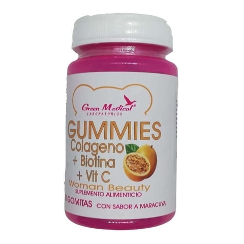Green Medical - Gummies Gomitas X 30 Colageno Biotina Y Vitamina C