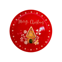 Decostilo - Pack Navideño 3 Platos De Plástico