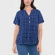 thumbnail image 3 of Blusa Mujer Manga Corta Botones Navy Corona, 3 of 5