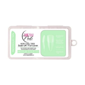 Dream Nails - Tips Uñas Soft Gel Medium Stiletto 120 Unidades