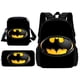 thumbnail image 1 of Super Hero B-BatmanS LOGO 3 pcs set Child School Backpack With Shoulder Bag Pencil Bags School Bags for Boys Girls Best Gift, 1 of 3
