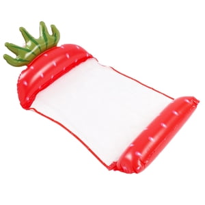 Ioensy - Hamaca De Piscina Flotador Hamaca Inflable Para Vacaciones Accesorios De Piscina Fresa