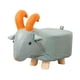 thumbnail image 2 of Reposapiés Otomano Reposapiés De Animales De Madera Para Habitación De Invitados, Entrada, Porche Oveja Azul, 2 of 6
