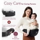 thumbnail image 3 of Portabebés Momcozy con asiento de cadera ajustable y cintura negra, 3 of 9