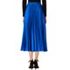 thumbnail image 3 of Falda de fiesta plisada midi con cintura elástica metálica para mujer de NOMADIC NOOK L Azul Real, 3 of 7